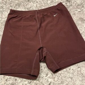 Nike Brown Athletic Shorts with Elastic Waistband